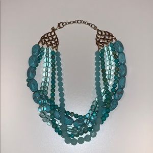 Beaded statement necklace